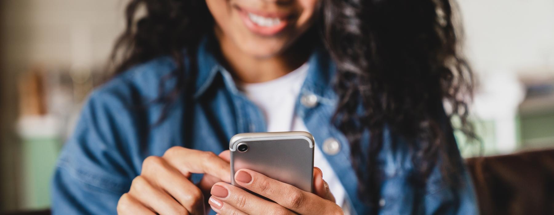 a person holding a phone