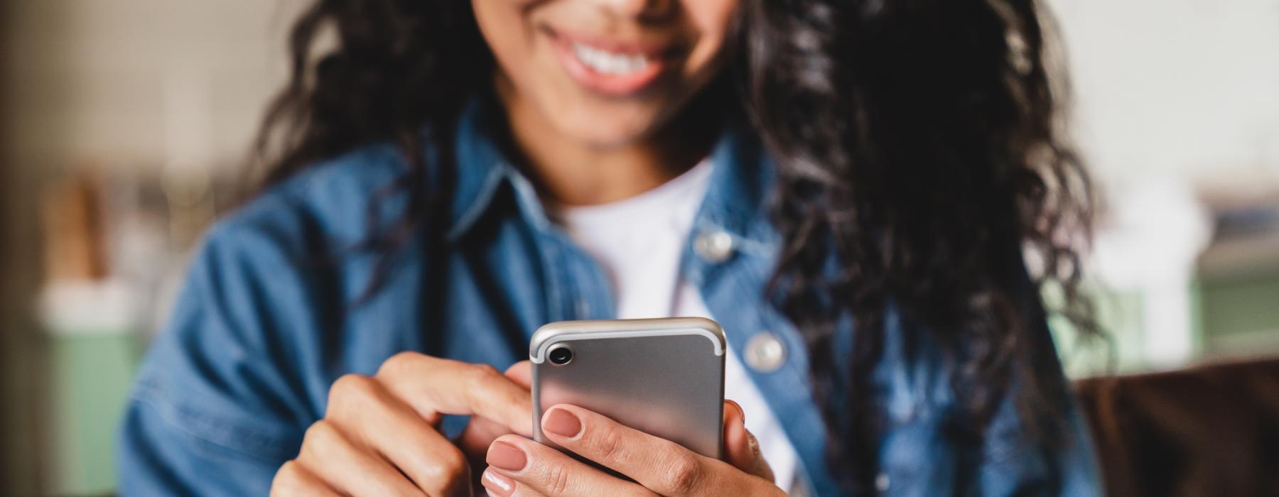 a person holding a phone