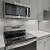 a kitchen with stainless steel appliances